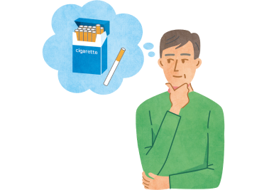小細胞肺がんとタバコとの関係イメージ